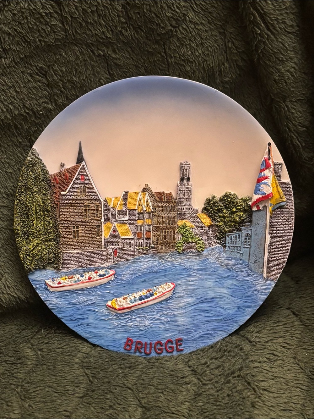 Brugge 3D Decorative Plate Wall Hanging